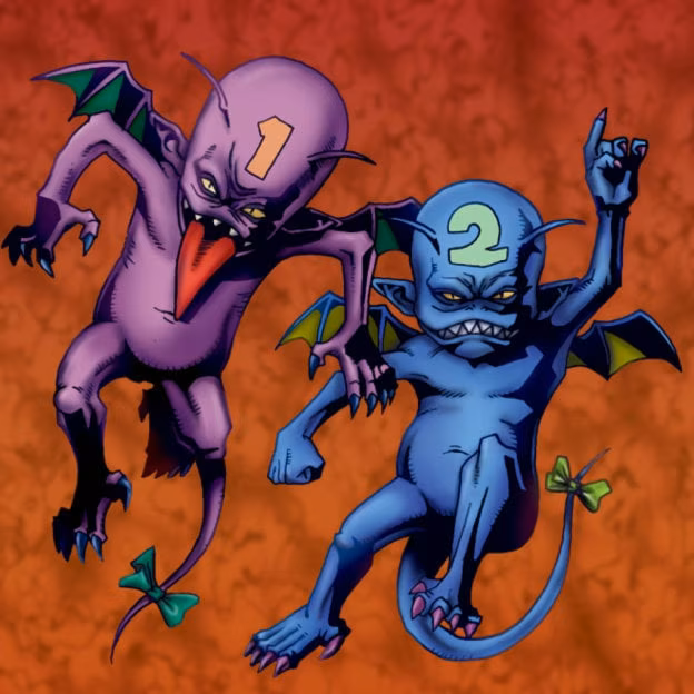 Due di Meno Yu-Gi-Oh! card artwork