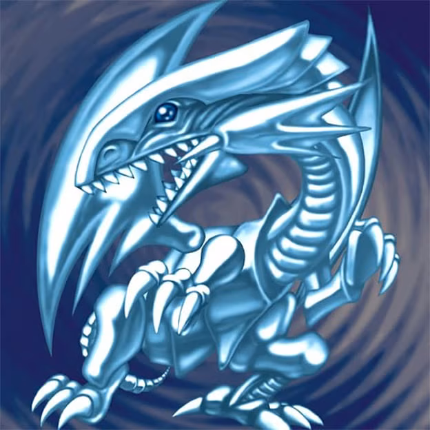 Dragão Branco de Olhos Azuis Yu-Gi-Oh! card artwork